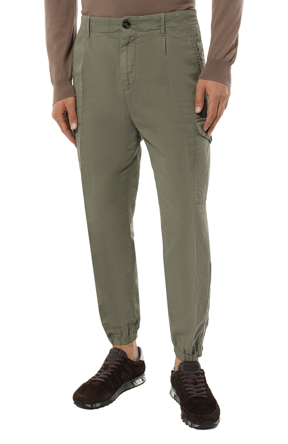 Джоггер ы изо льна и хлопка BRUNELLO CUCINELLI, арт. M291DH0640, фото 3