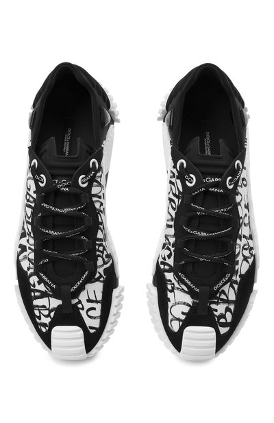 Комбинированные кеды ns1 DOLCE & GABBANA черно-белого цвета по цене 81800 руб., арт. CS1810/A0844, фото 5 Комбинированные кеды ns1 DOLCE & GABBANA, арт. CS1810/A0844, фото 5