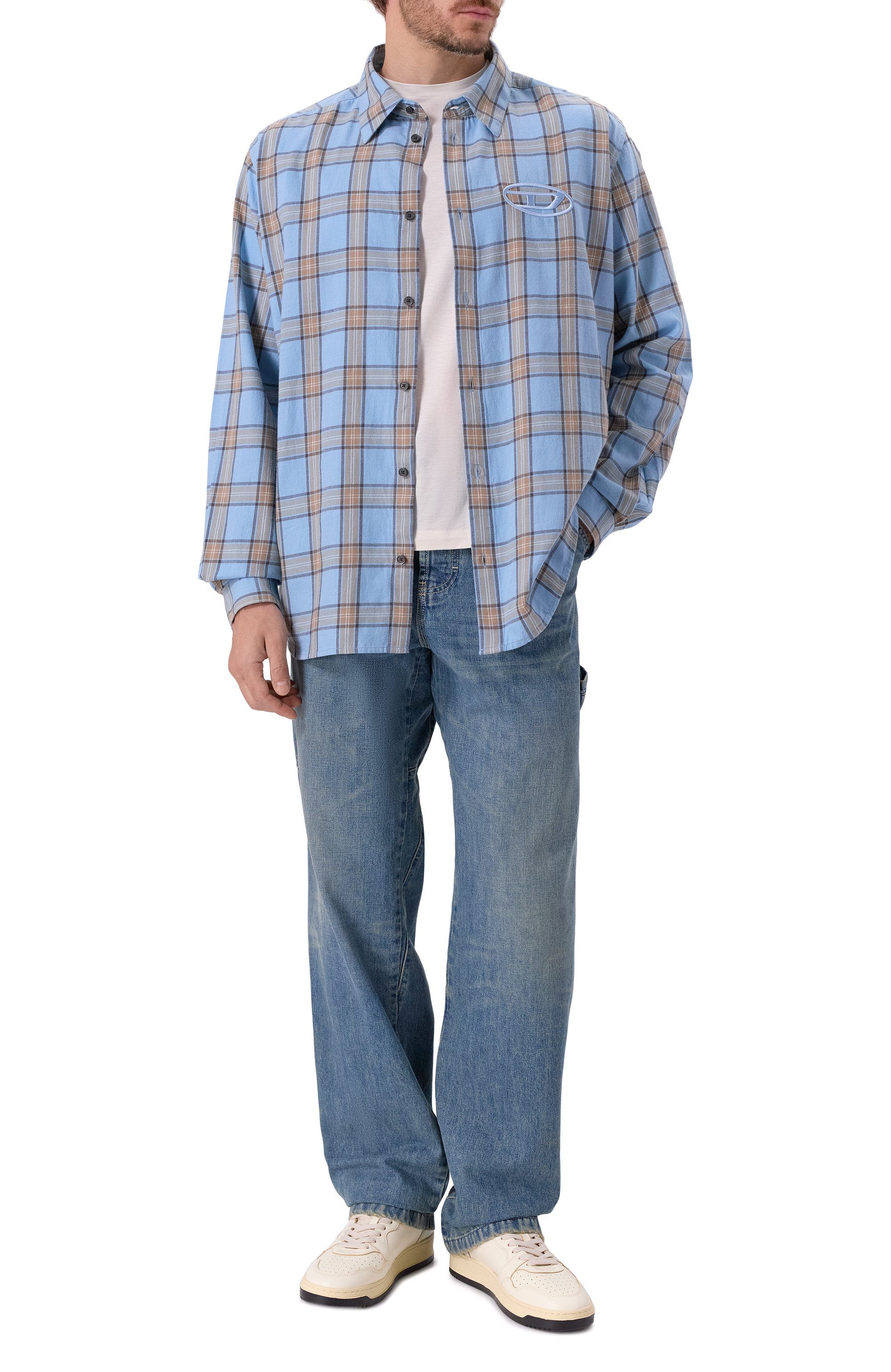 Хлопковая рубашка DIESEL, арт. A19445/0AJFI, фото 2