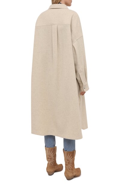 Шерстяное пальто ISABEL MARANT ETOILE, арт. MA0902-21P064E/F0NTIA, фото 4