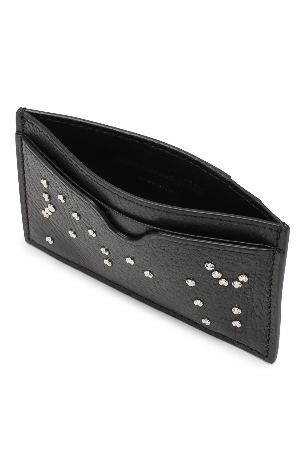 Кожаный футляр для кредитных карт ALEXANDER MCQUEEN черного цвета по цене 24350 руб., арт. 550820/1AC9N, фото 3 Кожаный футляр для кредитных карт ALEXANDER MCQUEEN, арт. 550820/1AC9N, фото 3