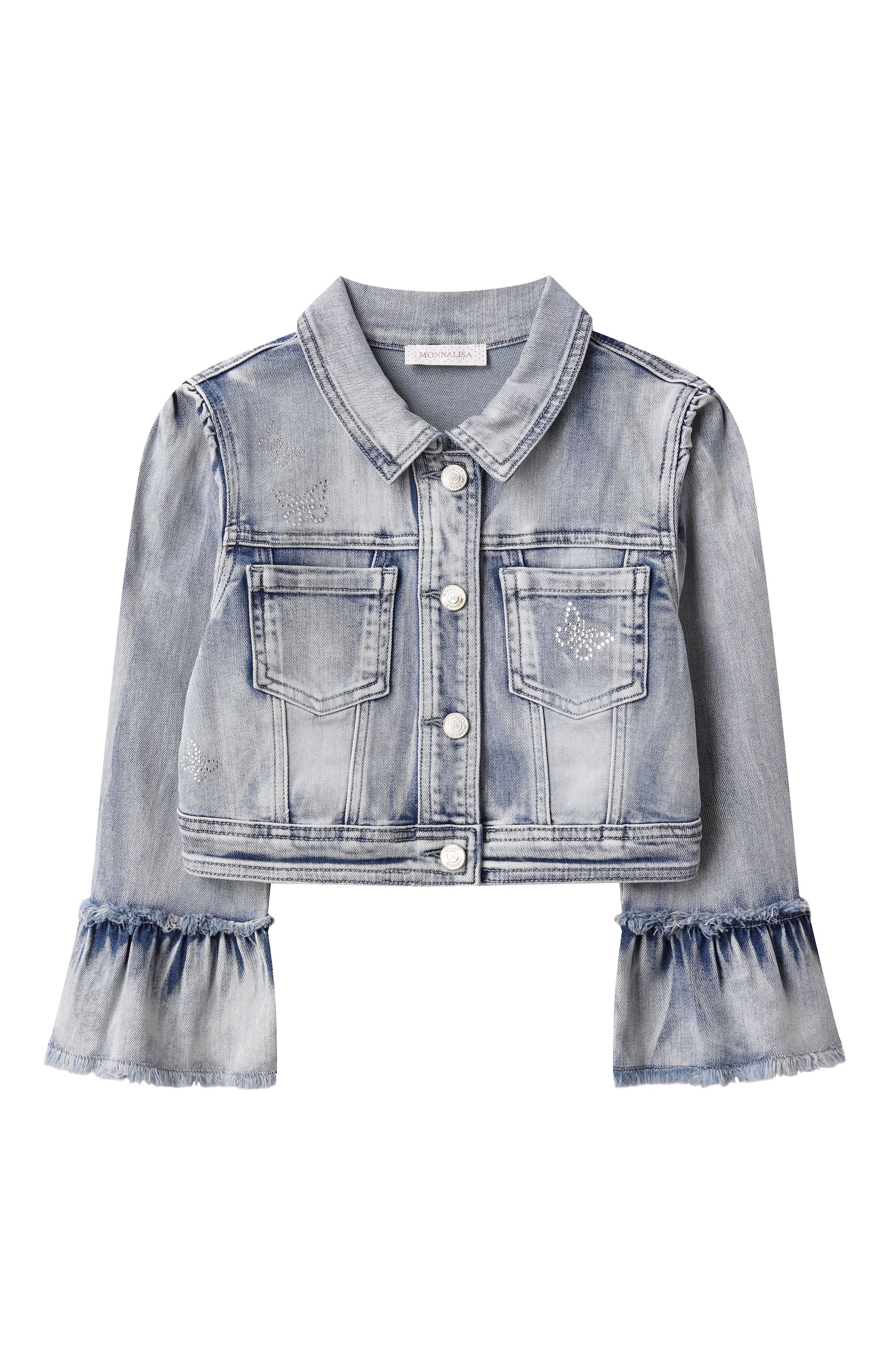 Джинсовая куртка MONNALISA, арт. 79E104, фото 1