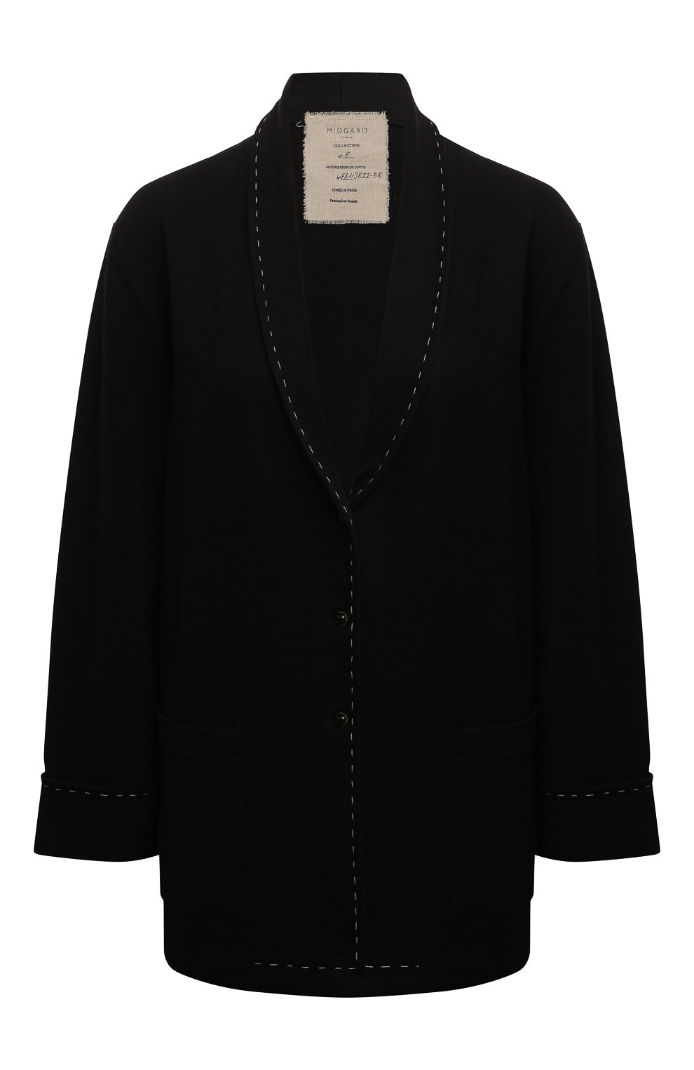 Хлопковый жакет MIDGARD PARIS, арт. FA1-JK22-BK, фото 1