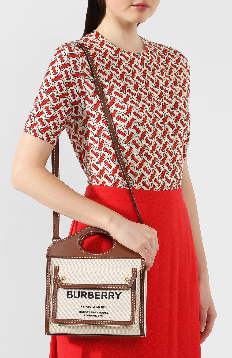 Сумка shopper small BURBERRY, арт. 8014615, фото 5