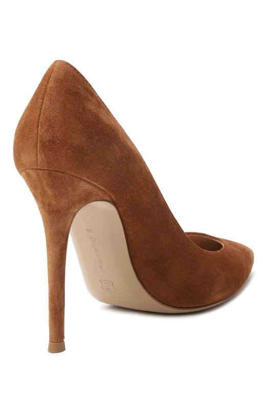 Замшевые туфли Gianvito 105 Gianvito Rossi G28470.15RIC.CAMSELL Коричневый  G28470.15RIC.CAMSELL Фото 5
