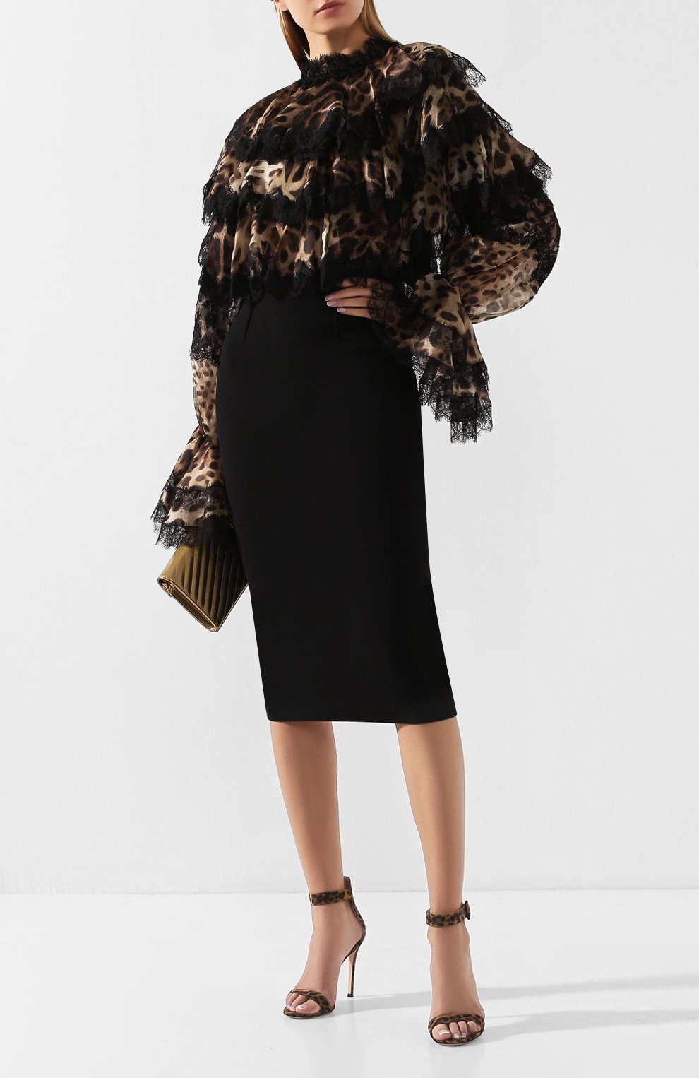 Блузка с принтом DOLCE & GABBANA, арт. F5L09T/HS15L, фото 2