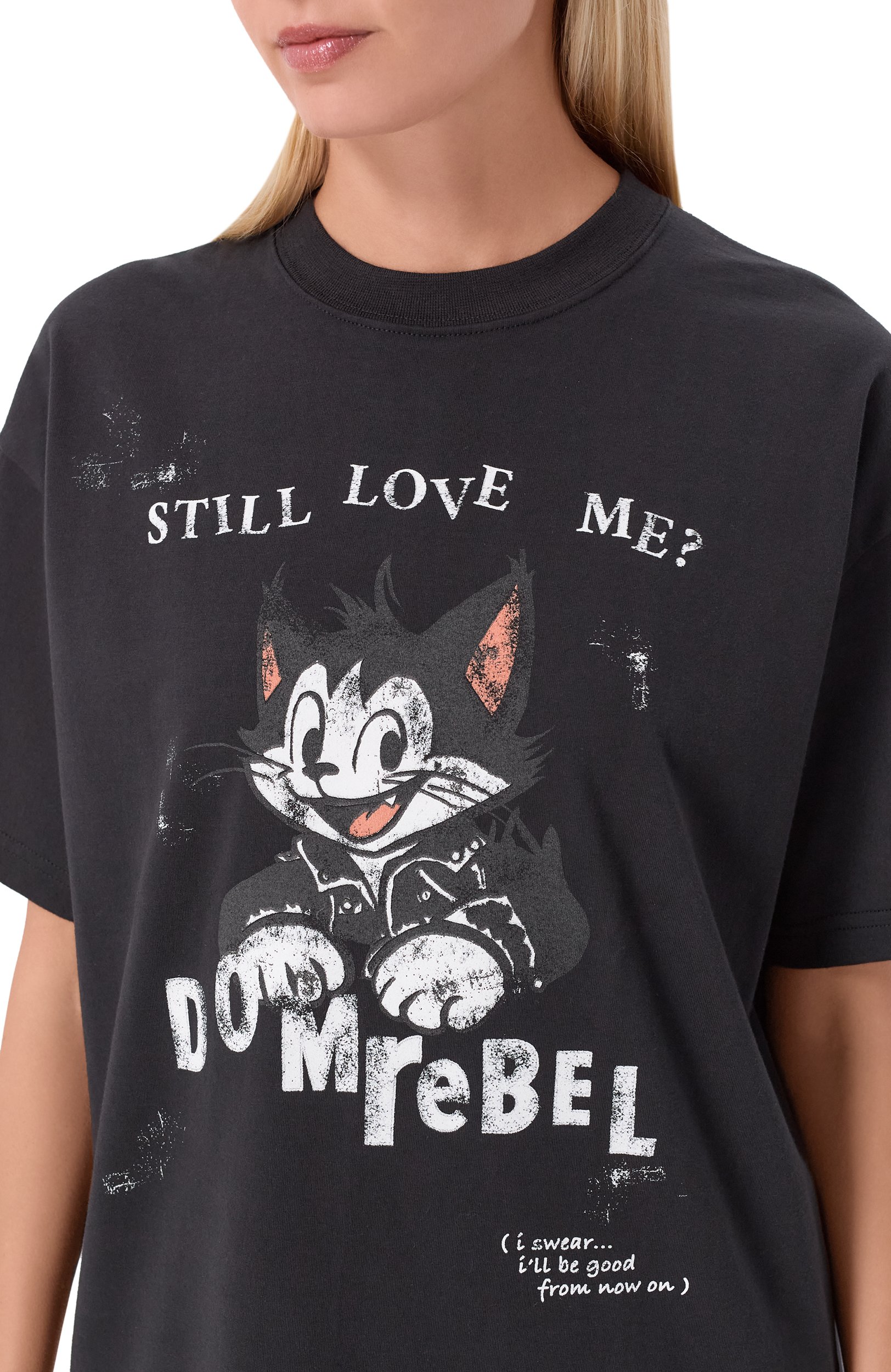 Хлопковая футболка DOMREBEL, арт. L0VECAT/T-SHIRT, фото 5