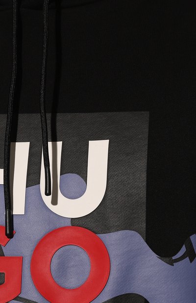 Хлопковое худи HUGO, арт. 50482859, фото 5
