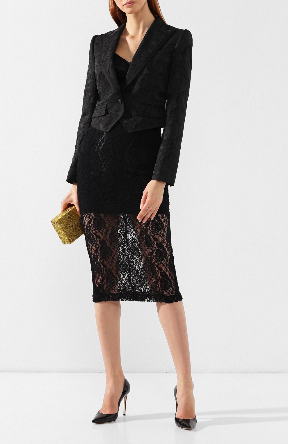 Жаккардовый жакет DOLCE & GABBANA, арт. F297IT/FJRDJ, фото 2