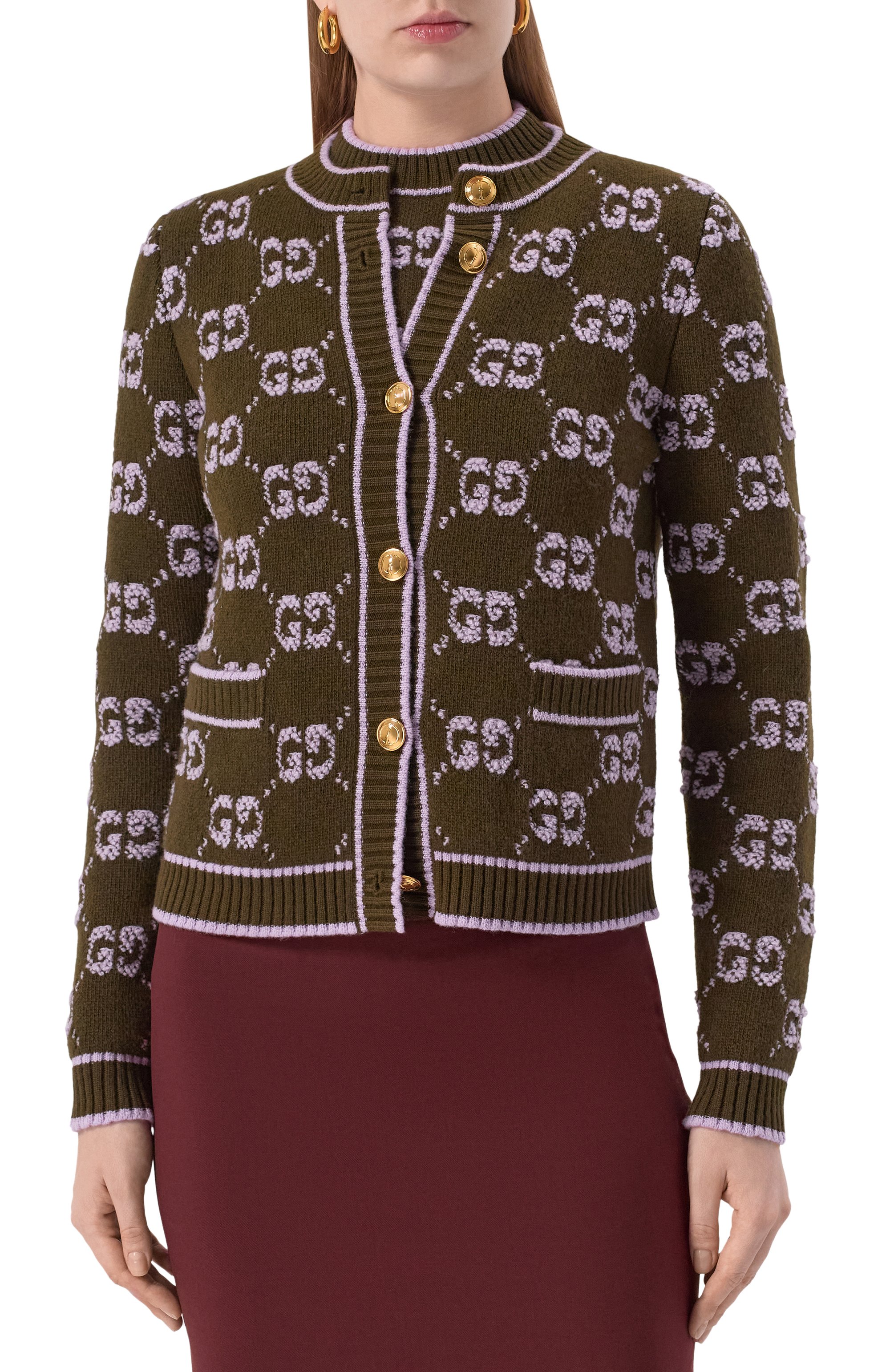 Шерстяной кардиган GUCCI, арт. 713300/XKCNA, фото 3