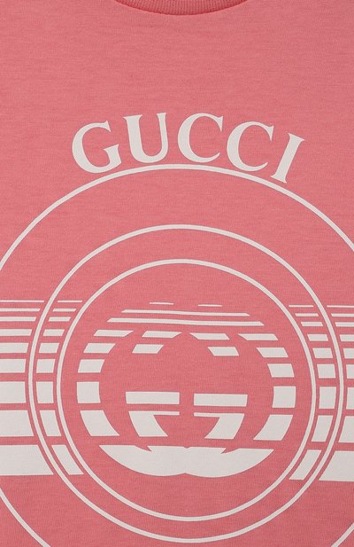Хлопковая футболка GUCCI, арт. 576871/XJC70, фото 3