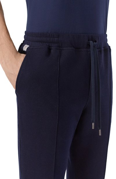 Хлопковые брюки CAPOBIANCO темно-синего цвета по цене 45150 руб., арт. 20M708.TS00., фото 5 Хлопковые брюки CAPOBIANCO, арт. 20M708.TS00., фото 5