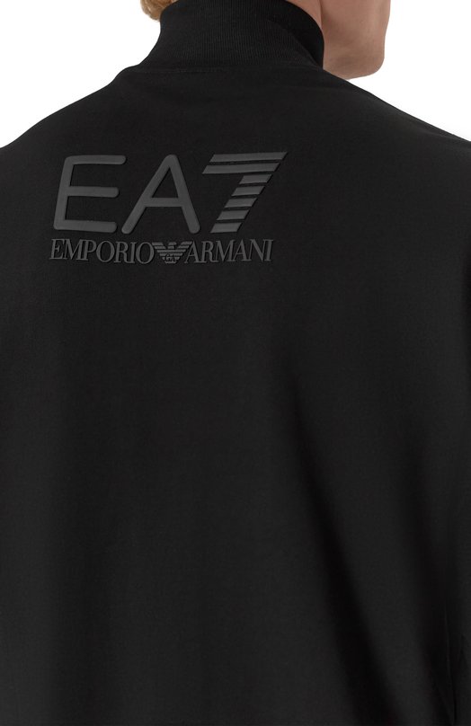 Хлопковый спортивный костюм EA7 7M000235/AF13512 Чёрный  7M000235/AF13512 Фото 6