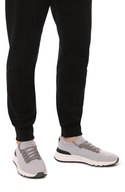 Текстильные кроссовки BRUNELLO CUCINELLI, арт. MZUPMB2055, фото 3