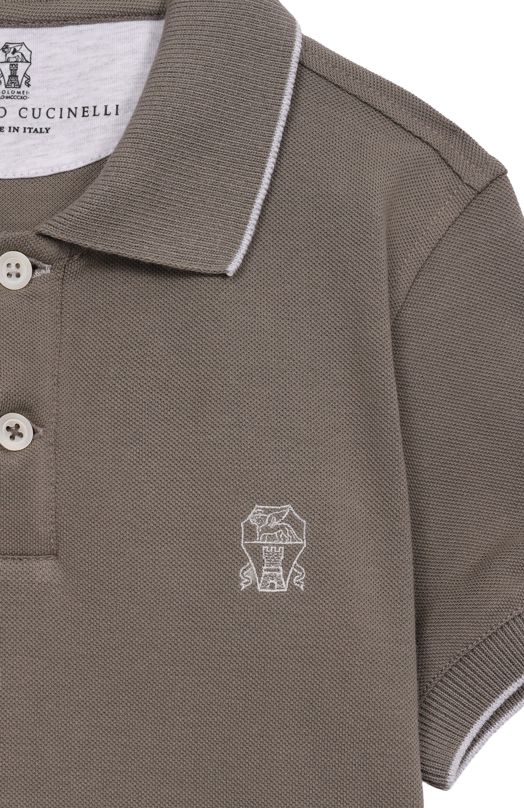 Хлопковое поло BRUNELLO CUCINELLI, арт. BE854T315A, фото 3