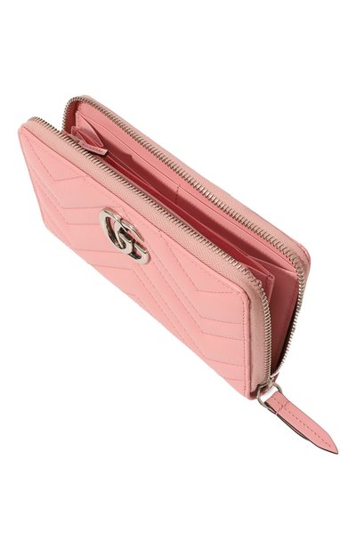 Кожаный кошелек gg marmont GUCCI светло-розового цвета по цене 84960 руб., арт. 443123 DTD1P, фото 3 Кожаный кошелек gg marmont GUCCI, арт. 443123 DTD1P, фото 3