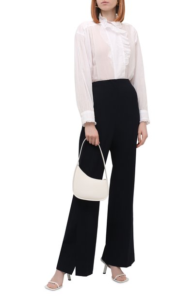 Хлопковая блузка ISABEL MARANT ETOILE белого цвета по цене 32950 руб., арт. HT1820-22P036E/PAMIAS, фото 2 Хлопковая блузка ISABEL MARANT ETOILE, арт. HT1820-22P036E/PAMIAS, фото 2