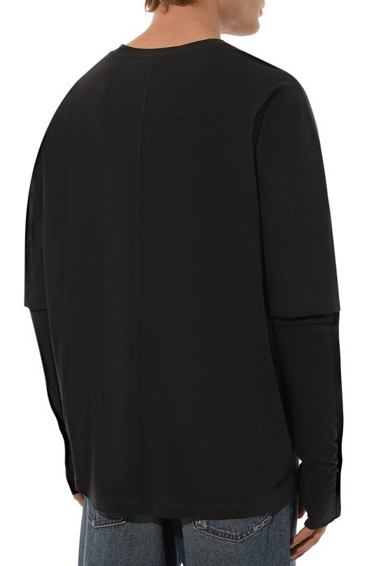 Хлопковый лонгслив Thom Krom Серый, фото 4