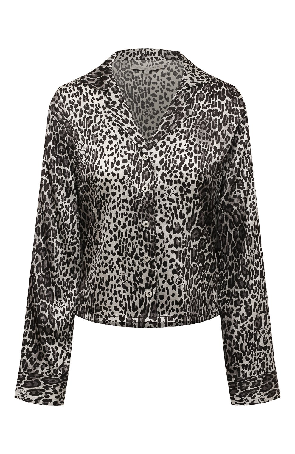 Шелковая рубашка STELLA MCCARTNEY серого цвета по цене 45950 руб., арт. S6H301120, фото 1 Шелковая рубашка STELLA MCCARTNEY, арт. S6H301120, фото 1