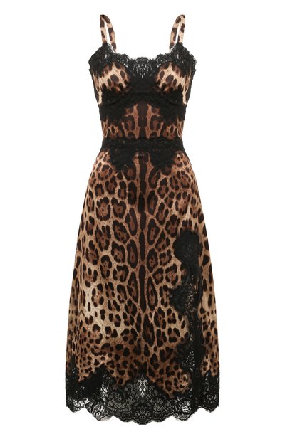 Женское платье из шелка и хлопка DOLCE & GABBANA, арт. F6A5DT/FSAXY