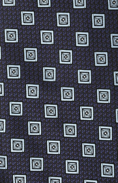Шелковый галстук ZEGNA темно-синего цвета по цене 21400 руб., арт. Z9D80/1XW, фото 3 Шелковый галстук ZEGNA, арт. Z9D80/1XW, фото 3