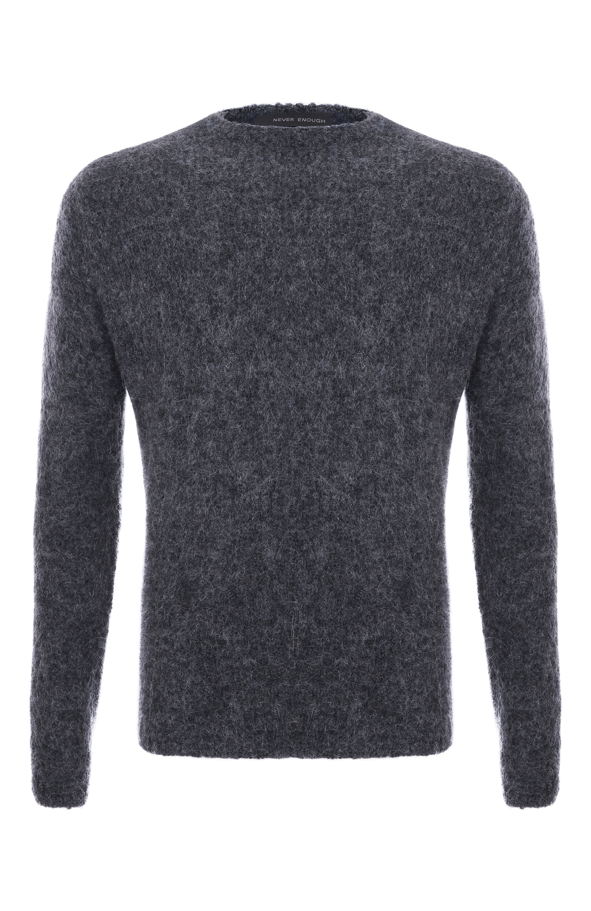 Шерстяной джемпер NEVER ENOUGH темно-серого цвета по цене 52100 руб., арт. MKN083, фото 1 Шерстяной джемпер NEVER ENOUGH, арт. MKN083, фото 1