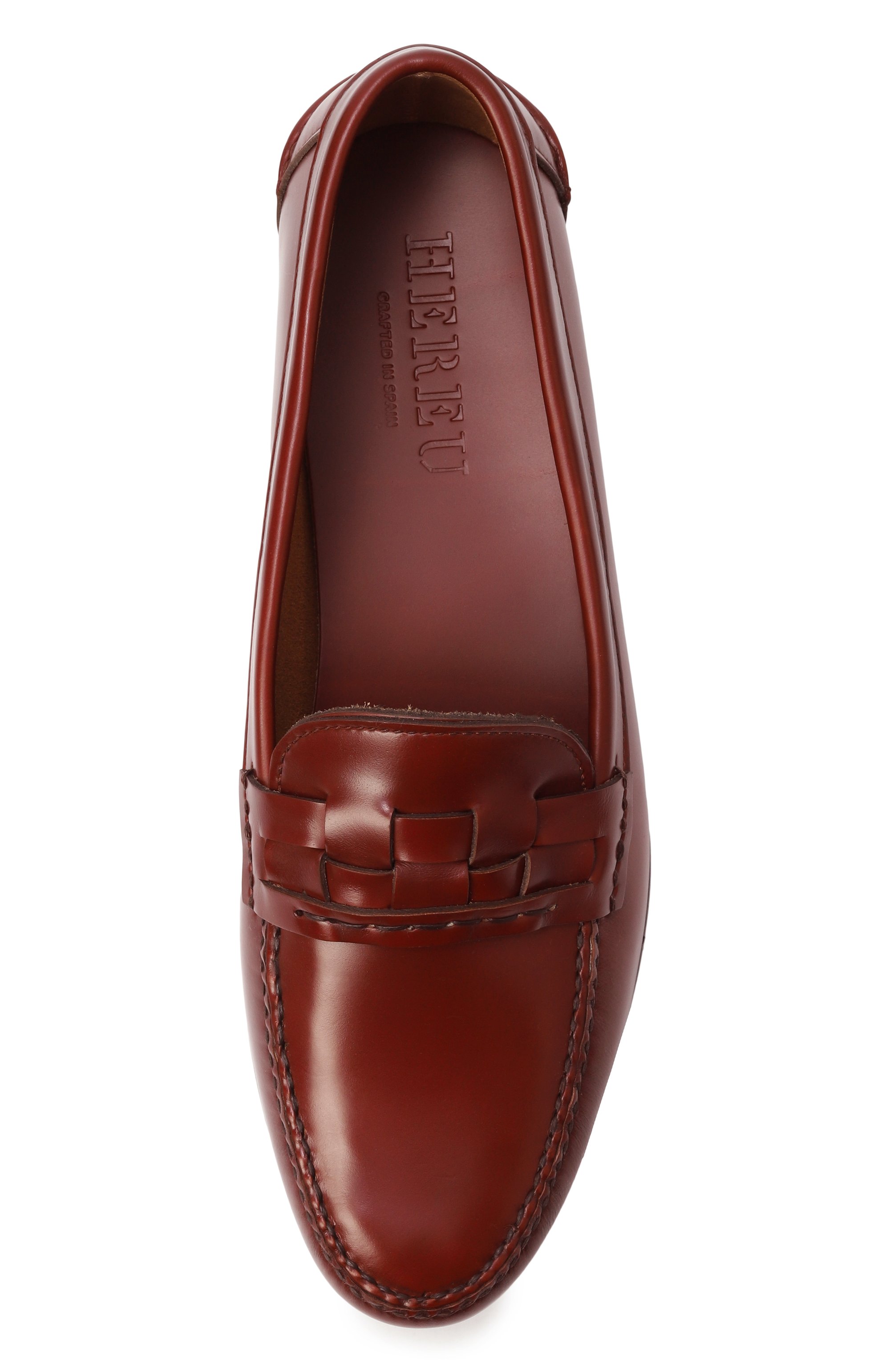 Кожаные лоферы tabella HEREU бордового цвета по цене 64850 руб., арт. TABEWFA25, фото 6 Кожаные лоферы tabella HEREU, арт. TABEWFA25, фото 6