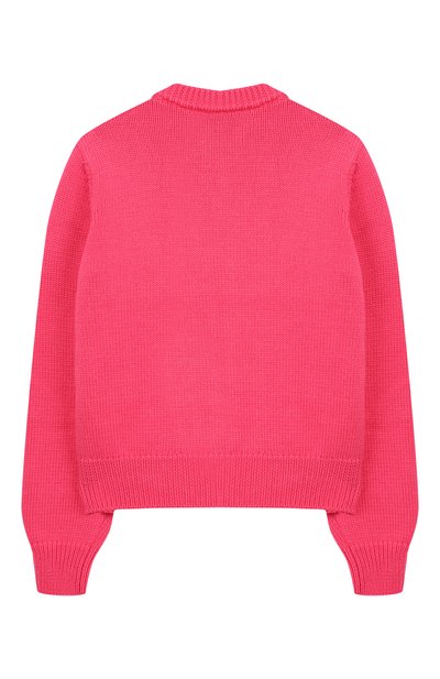 Шерстяной кардиган на молнии MONCLER ENFANT розового цвета по цене 39600 руб., арт. D2-954-94502-05-979CB/8-10A, фото 2 Шерстяной кардиган на молнии MONCLER ENFANT, арт. D2-954-94502-05-979CB/8-10A, фото 2