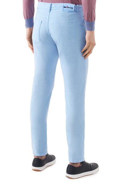 Брюки KITON голубого цвета по цене 109000 руб., арт. UPNJSJ07S73, фото 4 Брюки KITON, арт. UPNJSJ07S73, фото 4