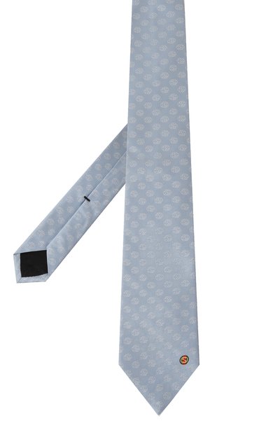 Шелковый галстук GUCCI голубого цвета по цене 28800 руб., арт. 658245 4E002, фото 3 Шелковый галстук GUCCI, арт. 658245 4E002, фото 3