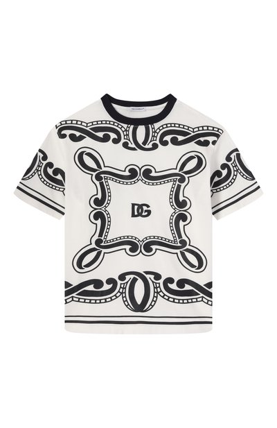 Хлопковая футболка DOLCE & GABBANA, арт. L4JTHV/G70K3/8-14