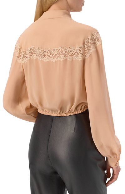 Шелковая блузка SAINT LAURENT, арт. 853054/Y059R, фото 4