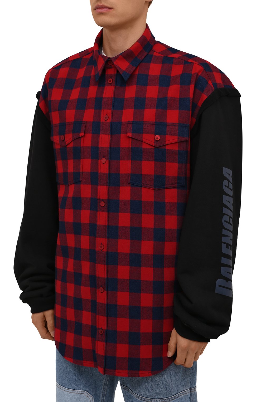 Хлопковая рубашка BALENCIAGA, арт. 658936/TBM23, фото 3