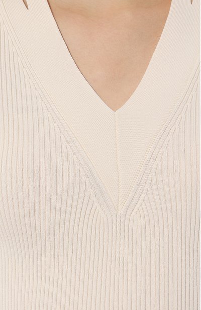 Топ из вискозы BOSS белого цвета по цене 22450 руб., арт. 50512919, фото 5 Топ из вискозы BOSS, арт. 50512919, фото 5