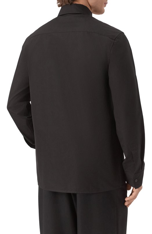 Хлопковая сорочка Jil Sander J21DL0202-J45002 Чёрный  J21DL0202-J45002 Фото 4