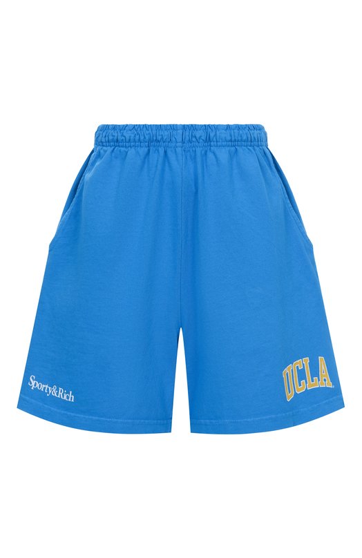 Хлопковые шорты Sporty and Rich SH039615637BL116 Синий SH039615637BL116
