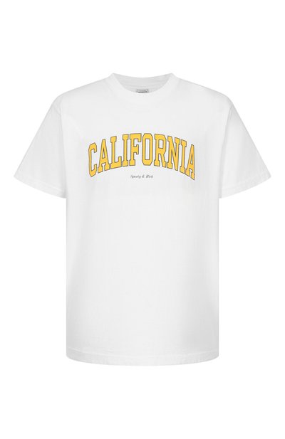 Хлопковая футболка SPORTY AND RICH, арт. T0043508501WH01, фото 1