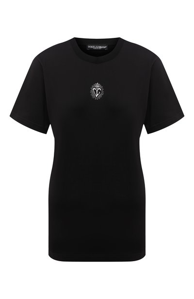 Женская хлопковая футболка DOLCE & GABBANA, арт. F8M66Z/G7WXE