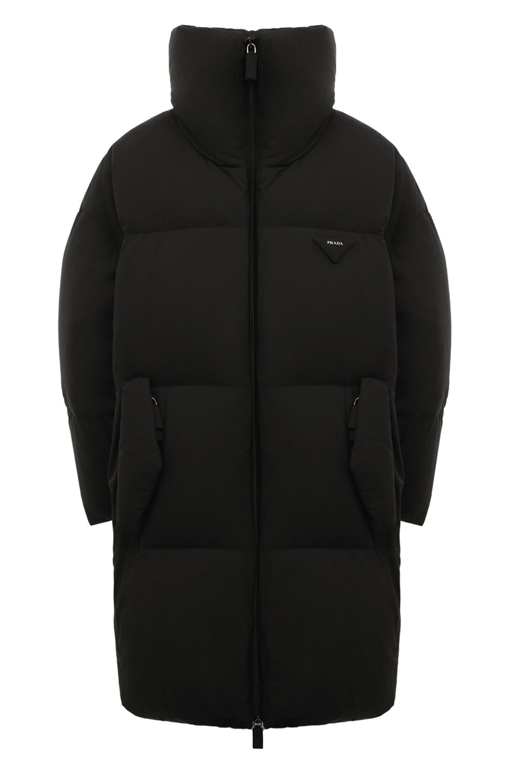 Хлопковый пуховик PRADA черного цвета по цене 250000 руб., арт. 291975-1ZB4-F0002-212, фото 1 Хлопковый пуховик PRADA, арт. 291975-1ZB4-F0002-212, фото 1