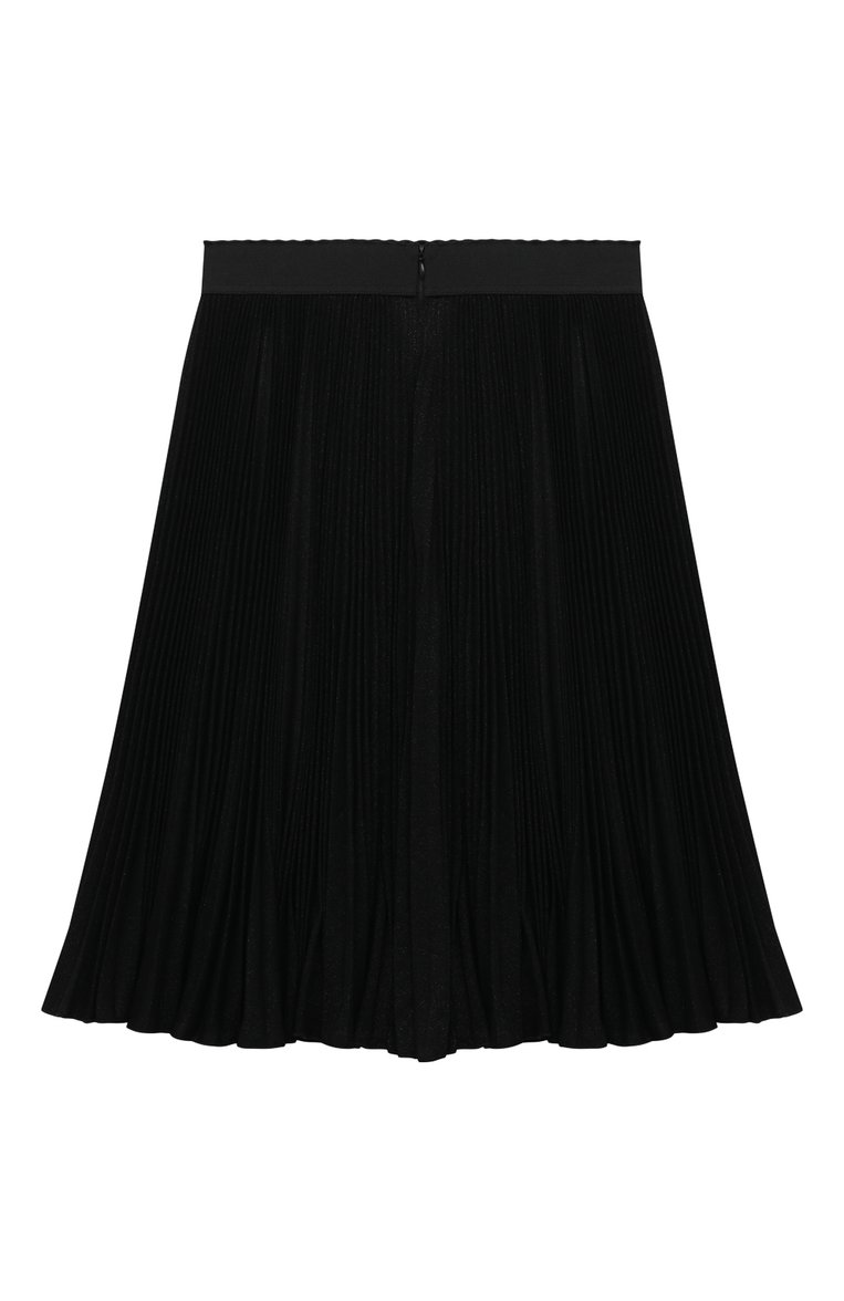 Детская юбка из вискозы DOLCE & GABBANA черного цвета, арт. L54I81/G7K2U/8-12+ | Фото 2 (Материал внешний: Вискоза; Нос: Не проставлено; Стили: Классический; Автоматизация состава: Проставлено)