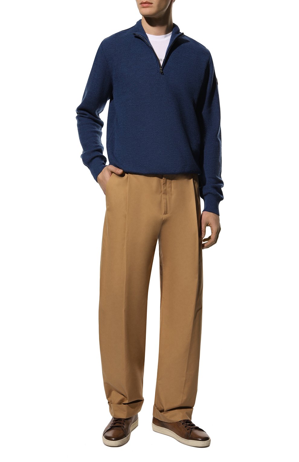 Шерстяной джемпер PAUL&SHARK синего цвета по цене 28800 руб., арт. 12311109, фото 2 Шерстяной джемпер PAUL&SHARK, арт. 12311109, фото 2