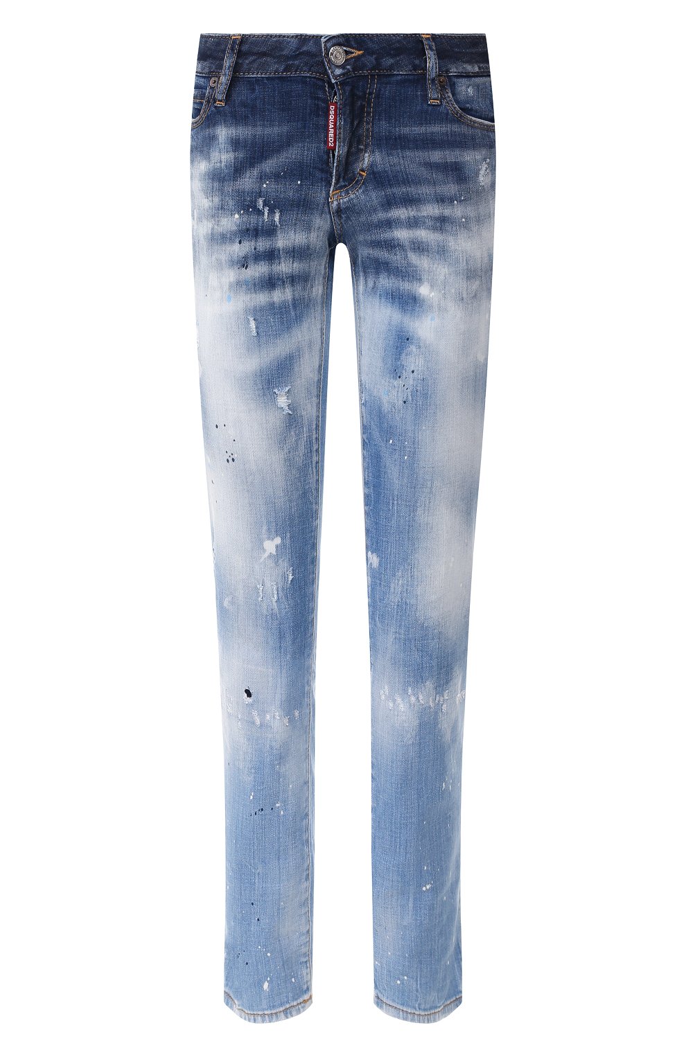 Укороченные джинсы DSQUARED2 синего цвета по цене 72450 руб., арт. S72LB0230/S30342, фото 1 Укороченные джинсы DSQUARED2, арт. S72LB0230/S30342, фото 1