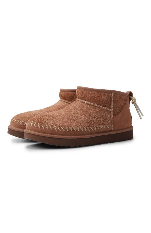 Замшевые ботинки Classic Ultra Mini Biarritz UGG 1171538 Коричневый 1171538