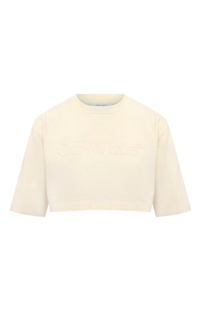 Женская хлопковая футболка OFF-WHITE, арт. 0WAA125F23JER005