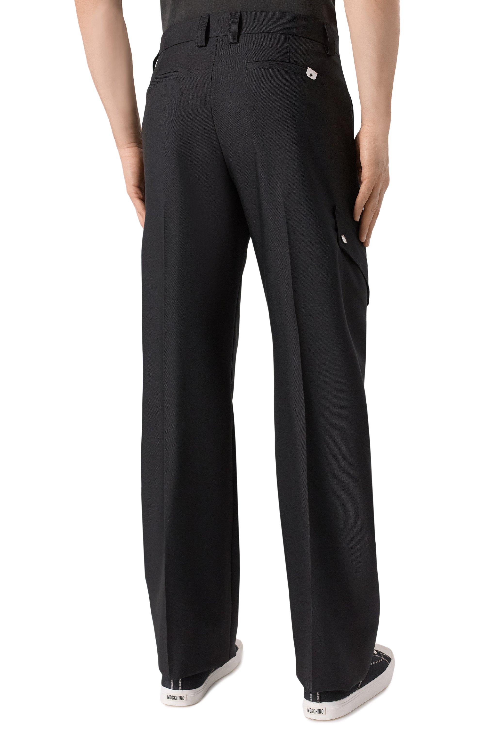 Шерстяные брюки-карго OFF-WHITE, арт. 0MC0039S25FAB004, фото 4