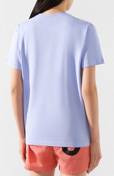 Хлопковая футболка KENZO сиреневого цвета по цене 12100 руб., арт. FA52TS955937, фото 4 Хлопковая футболка KENZO, арт. FA52TS955937, фото 4