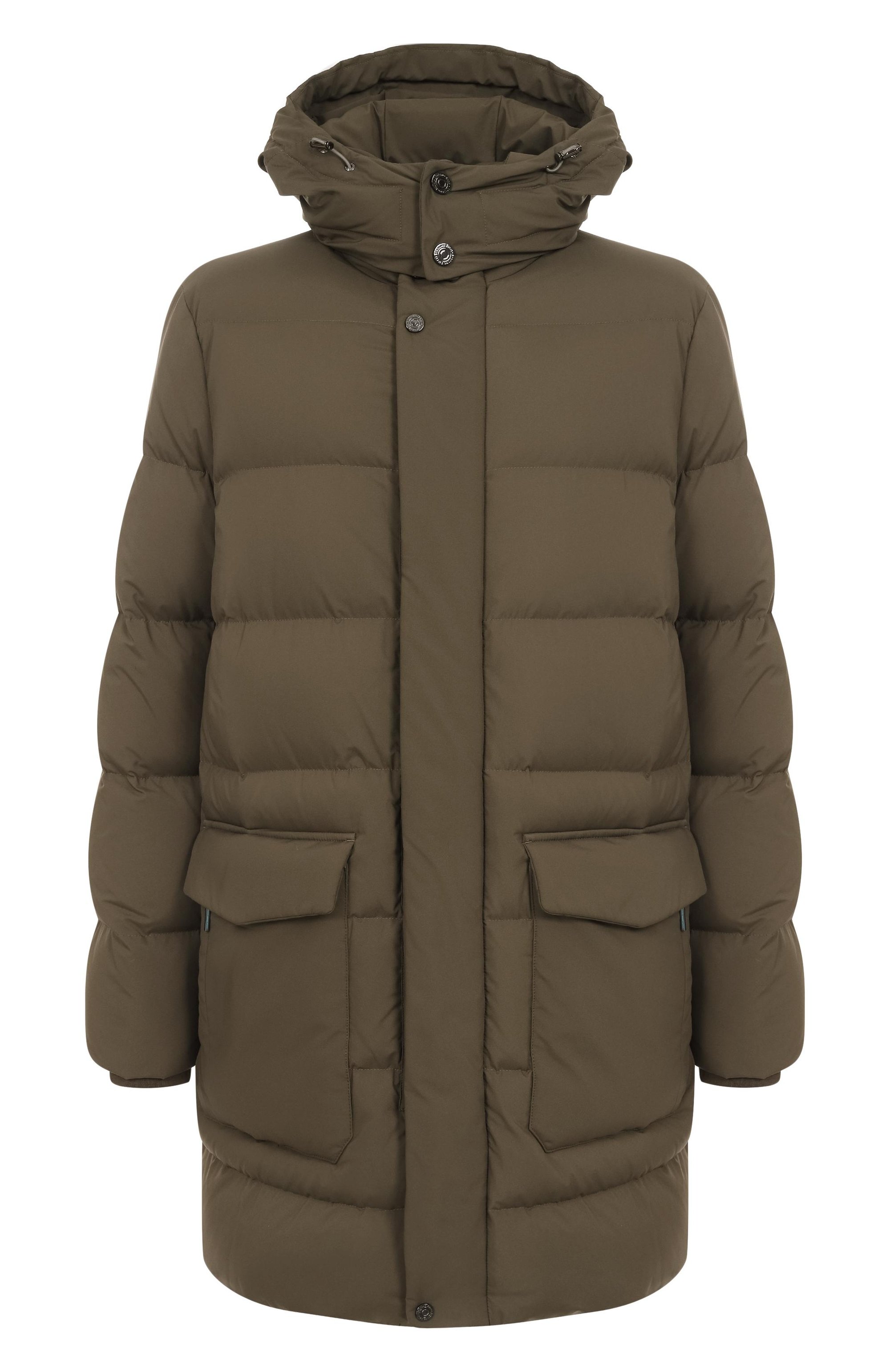 Пуховик STEFANO RICCI хаки цвета по цене 546000 руб., арт. M6J5300200/PL001H/60, фото 1 Пуховик STEFANO RICCI, арт. M6J5300200/PL001H/60, фото 1