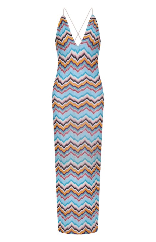 Платье из вискозы Missoni MS25SQ20/BC005J Голубой MS25SQ20/BC005J