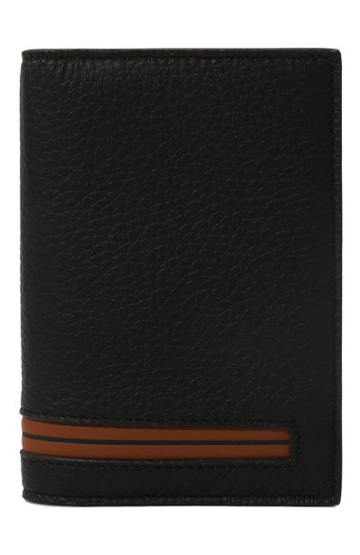 Мужской кожаная обложка для паспорта ZEGNA, арт. LHCBU/E1908Z