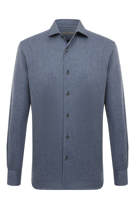 Хлопковая рубашка Corneliani 94P156-9411510 Синий 94P156-9411510